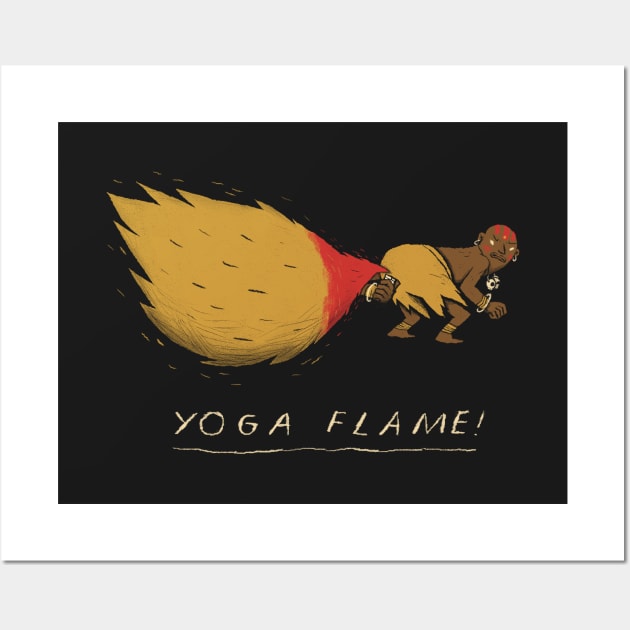 yoga flame Wall Art by Louisros